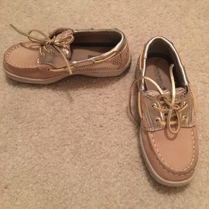 Sperrys gold size 12.5 girls